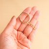 Argola Italiana Chaveiro 25mm com Corrente Dourada. 500 Peças - Imagem 2