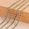 Corrente de Strass SS6.5 Azul Bruto - 5 Metros