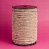 Strass Meia Cana 6mm Light Peach com Fita Creme. Rolo 50 Metros - Imagem 3