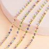 Corrente de Strass SS12 Multicolorido Bruto - 5 Metros