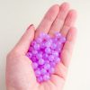 Bola Acrílica Leitosa 8mm Furo Passante Lilás. 500g - 1.850 Peças - Imagem 2