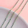 Corrente de Strass SS8.5 Azul Claro Bruto - 5 Metros