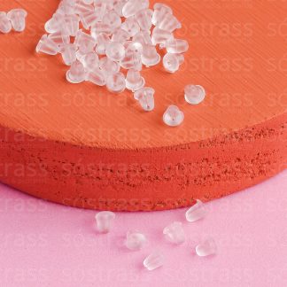 Tarraxa De Silicone 10mm Transparente com 10.000 unidades