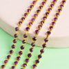 Corrente de Strass SS17 Roxo Bruto - 5 Metros
