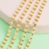 Corrente de Strass SS17 Branco Leitoso Bruto - 5 Metros