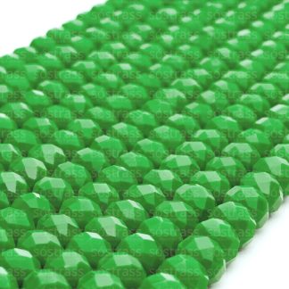 Fio de Cristal Facetado 8mm Verde Oliva 10 Fios - 630 Peças