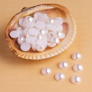Meia Perola Abs 16mm Branco. 500g - 450 Peças