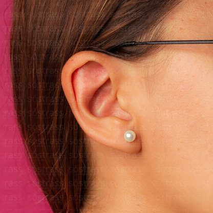 2500 Pares Brinco de Perola 6mm Creme - Imagem 2