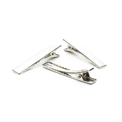 Presilha Bico De Pato 4.5cm Prata - 500 Peças