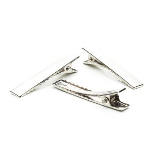 Presilha Bico De Pato 4cm Prata - 500 Peças