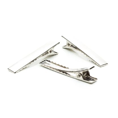 Presilha Bico De Pato 4cm Prata - 500 Peças