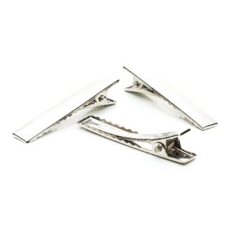 Presilha Bico De Pato 5.5cm Prata - 500 Peças