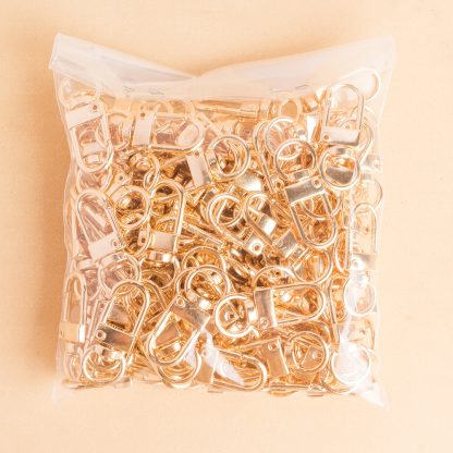 Fecho Mosquetão 32mm Banhado A Ouro - 10 Peças - Imagem 3