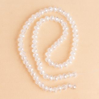 Fio de Cristal Facetado 6mm Cristal Furta Cor. 10 Fios - 830 Peças