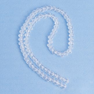 Fio de Cristal Facetado 6mm Cristal. 10 Fios - 830 Peças