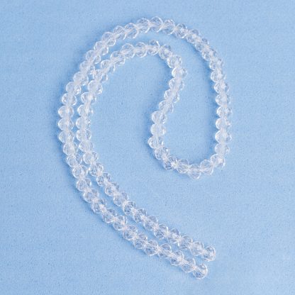 Fio de Cristal Facetado 6mm Cristal. 10 Fios - 830 Peças