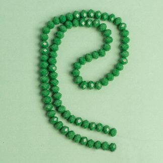 Fio de Cristal Facetado 6mm Verde Esmeralda. 10 Fios - 830 Peças