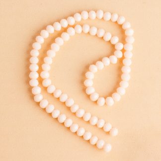 Fio de Cristal Facetado 6mm Nude. 10 Fios - 830 Peças